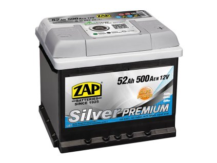 autobaterie  ZAP Silver Premium   52Ah  12V   500A     206x175x175