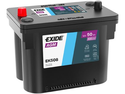 autobaterie EXIDE Start-Stop AGM   12V   50Ah   800A  260x173x206