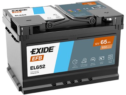 autobaterie EXIDE Start-Stop EFB   12V   65Ah  650A  278x175x175