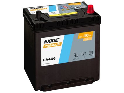 autobaterie EXIDE Premium CARBON   12V   40Ah  350A  187x136x220 spodní uchycení
