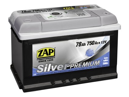 autobaterie  ZAP Silver Premium    78Ah  12V  750A     275x175x175