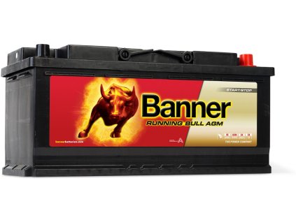 autobaterie BANNER  Running Bull  AGM  START-STOP      105Ah   12V   950A      394x175x190