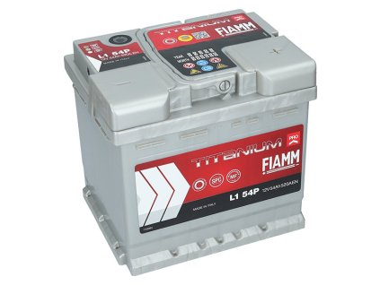 autobaterie Fiamm Titanium PRO 12V, 54Ah  520A  L1 54P      207x175x190