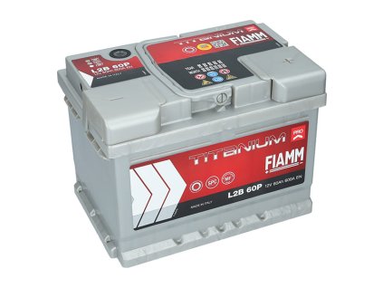 autobaterie Fiamm Titanium PRO 12V, 60Ah  600A  L2B 60P    242x175x175