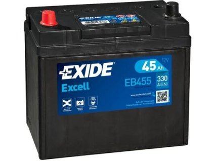 autobaterie EXIDE Excell   12V   45Ah  330A  237x127x227  Levá