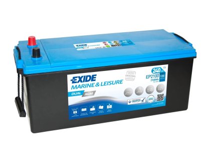 autobaterie EXIDE DUAL AGM    12V   240Ah  2100A  518x279x240