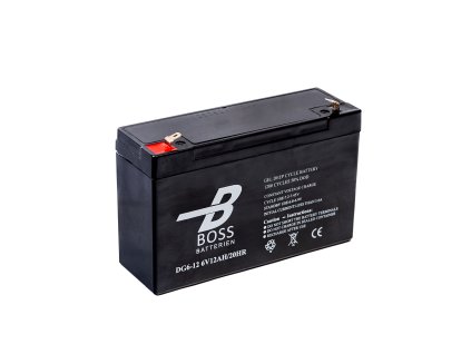 baterie BOSS Deep Cycle  GEL    6V  12Ah     151x50x94/100    F1  1200 cyklů