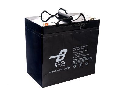 baterie BOSS Deep Cycle  GEL  12V  55Ah    229x138x208/212  M6  1200 cyklů