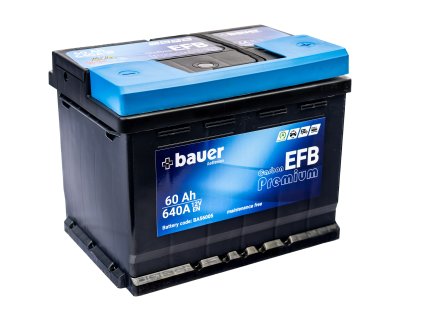 autobaterie  BAUER EFB  60Ah  12V  640A     242x175x190