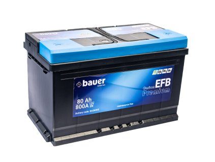 autobaterie  BAUER EFB  80Ah  12V  800A     314x175x190