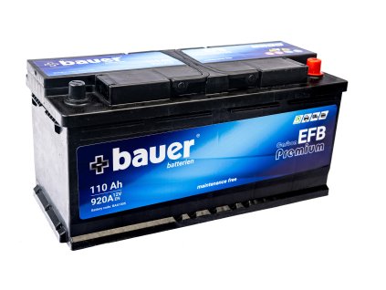 autobaterie  BAUER EFB  110Ah  12V  920A   393x175x190