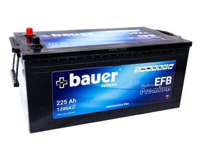 autobaterie  BAUER Carbon EFB  225Ah  12V  1200A   518x264x215/243