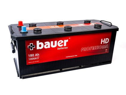 autobaterie   BAUER Professional HD   180Ah    12V  1000A spodní uchycení   514x223x195