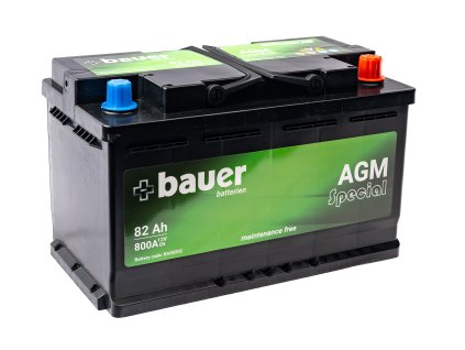 autobaterie  BAUER AGM   82Ah  12V  800A     312x175x190