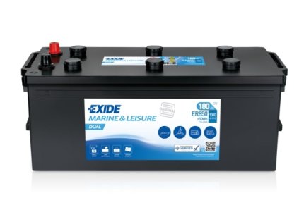 autobaterie EXIDE DUAL     12V  180Ah   850Wh   1000A  513x223x223