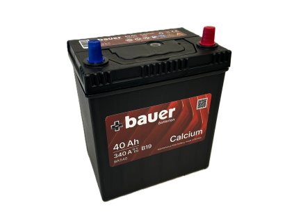 autobaterie   BAUER Asia  40Ah    12V  340A        187x127x225           slabé jap.poly