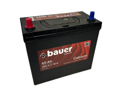 autobaterie   BAUER Asia  45Ah    12V  380A        238x129x225  levá   slabé jap.poly