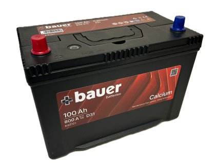 autobaterie   BAUER Asia  100Ah   12V  800A       303x173x225  levá