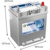 autobaterie VARTA  Dynamic SLI Asia   40Ah   12V    330A    187x140x227  spod.uchyt slabé jap.poly