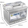 autobaterie VARTA  Dynamic EFB  START-STOP  60Ah 12V  640A  242x175x190