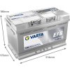 autobaterie VARTA  Dynamic EFB  80Ah 12V  800A  314x175x190