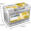 autobaterie VARTA  Dynamic AGM  70Ah   12V   760A  278x175x190