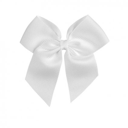 hairclip gross grain bow white