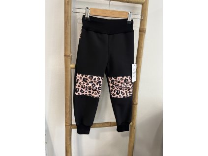 Softshellové kalhoty - vzor leopard