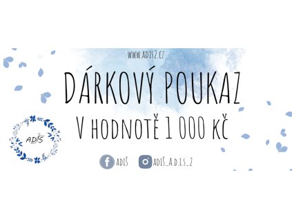 darkovy poukaz 1000 adis