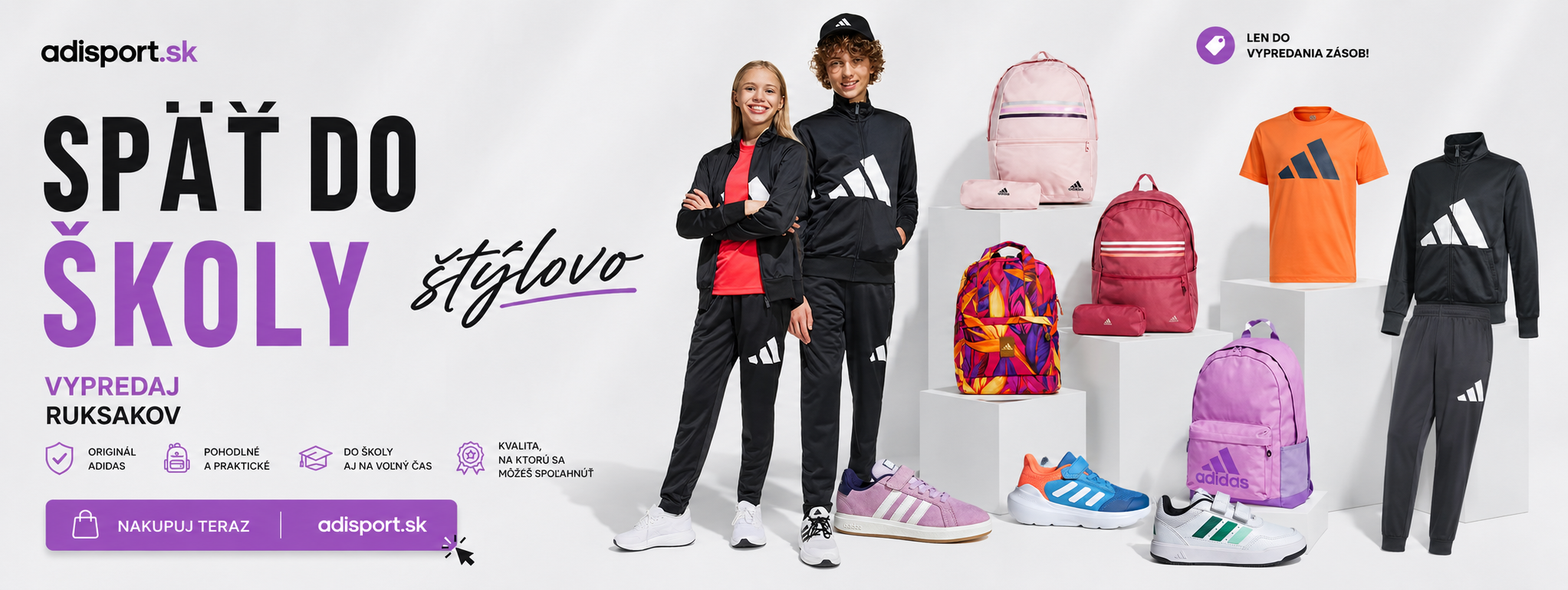 Ruksaky -20% späť do školy s adidas