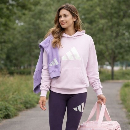 adidas mikina fialová