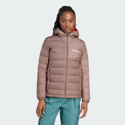 Adidas ľahká páperová bunda s kapucňou Terrex Climawarm JZ9992