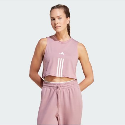 Adidas tielko Essentials Train 3-Stripes Crop IM5025