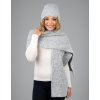 komplet čiapka šál LEMA Amaya bledosiva 3