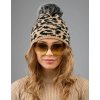 čiapka LEMA panterka čiena hneda