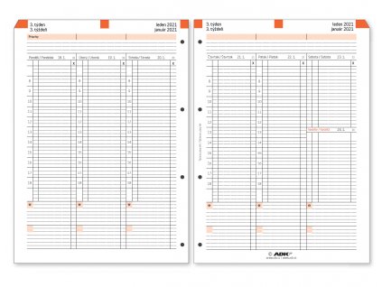 Formulář Týdenní plán A4 2024 (53 list)