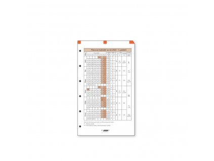 Formulář Plánovací kalendář A7 2024 (1 list)
