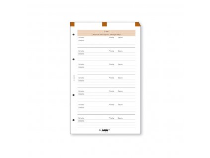 Formulář E-mail A5 (5 listů)