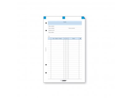 Formulář Projekt A6 (10 listů)