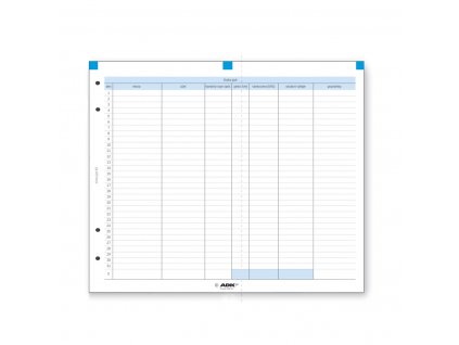 Formulář Kniha jízd A6 (13 dvojlistů)