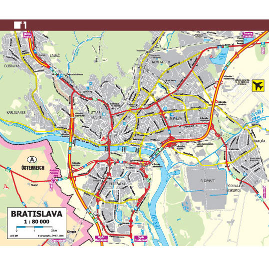 Formulář Mapa SR a Bratislavy A5 (1 dvojlist) | ADK.cz