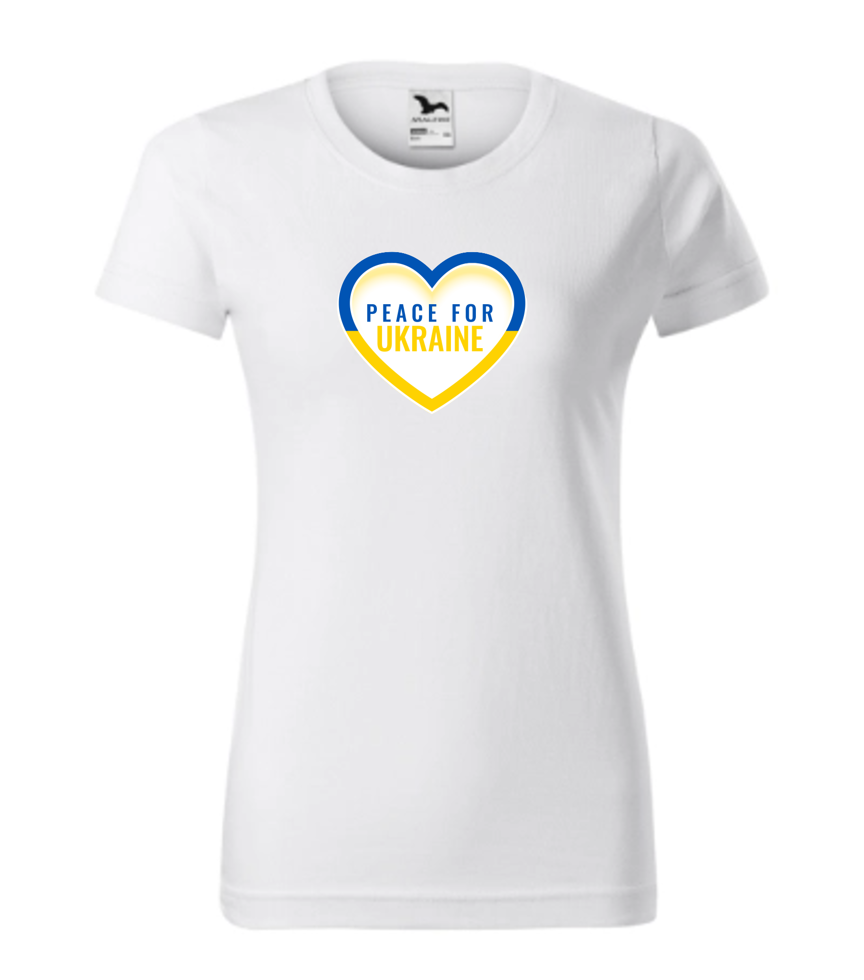 Peace for Ukraine heart dámske