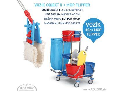 sada na podlahu vozik object mop flipper 40 cm
