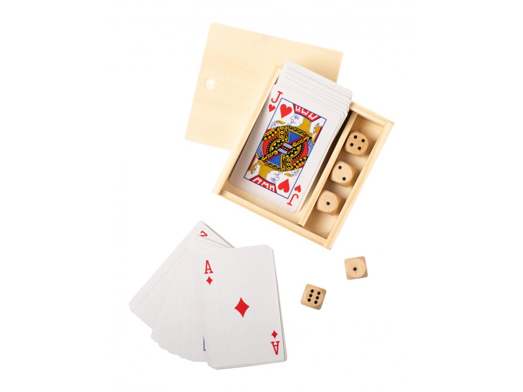 Reklamní hrací karty v obalu ze dřeva|Žolíky|Canasta|Firemní potisk