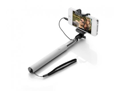 B09056-01|Teleskopická selfie tyč|Dlouhá selfie tyč|Reklamní potisk|Firemní dárky s potiskem i bez potisku|Bílá