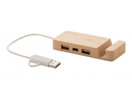 M864016/USB HUBY, USB ROZBOČOVAČE + STOJÁNKY NA MOBILY/ BAMBUSOVÉ EKO REKLAMNÍ DÁRKY, ELEKTRONIKA