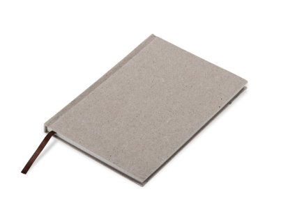 A5 BLOK, kostičky RPET listy, obal vyroben z ČAJOVÝCH SLUPEK  R: 145 x 218 x 12 mm