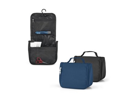 B92724/TOALETNÍ TAŠKY S VLASTNÍM POTISKEM/ REKLAMNÍ PŘEDMĚTY/ POTISK, ČERNÁ