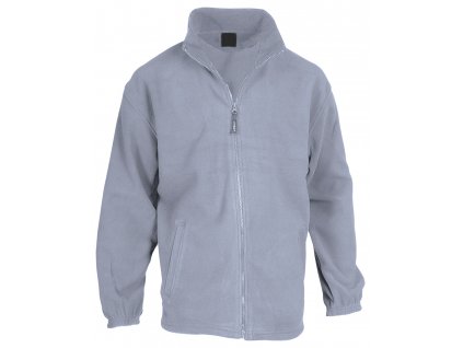 M741685-77/UNISEX, DÁMSKÉ, PÁNSKÉ FLEECE MIKINY A BUNDY S DLOUHÝM ZIPEM A KAPSAMI S LÍMCEM/ REKLAMNÍ MIKINY A REKLAMNÍ BUNDY S VLASTNÍM POTISKEM/ ŠEDÁ