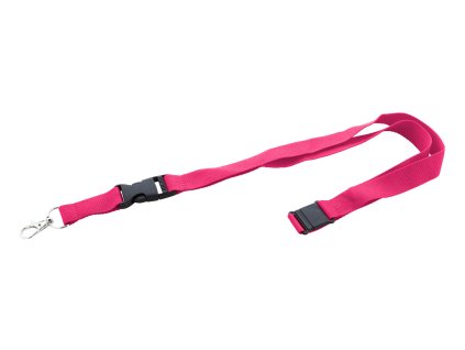 M800581 25/ RŮŽOVÝ LANYARD, STUHA, ŠŇŮRKA NA KRK
